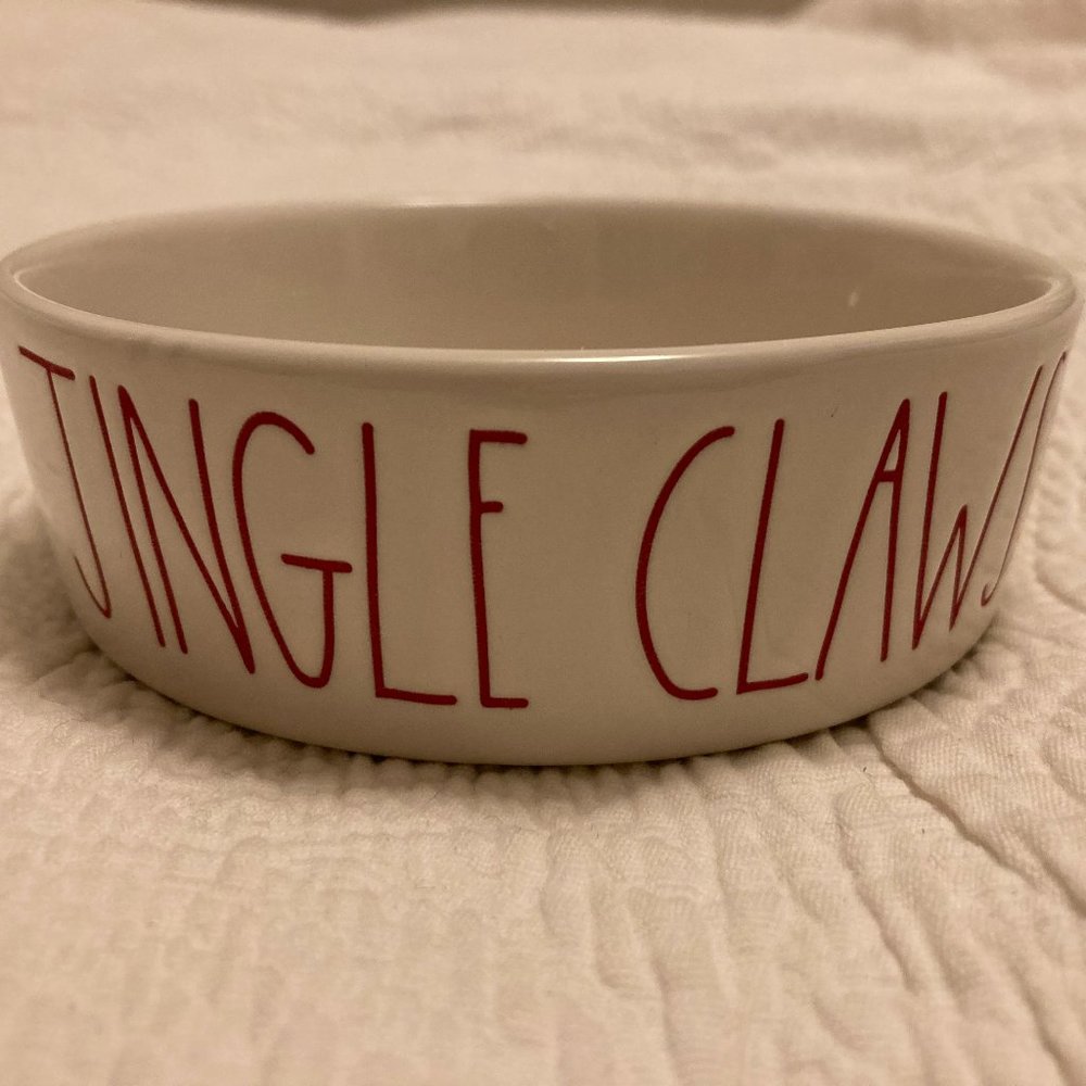 Jingle Claws Cat Bowl by Rae Dunn